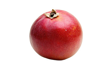 Single ripe red guava fruit isolated on transparent background. Red guava fruit isolated on white background.