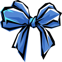 Elegant decorative ribbon bow vector