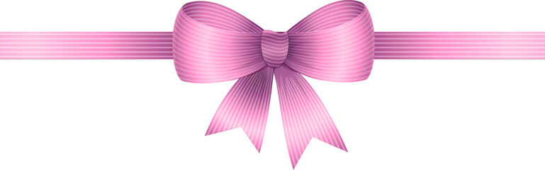 Elegant decorative ribbon bow vector