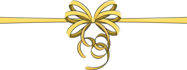 Elegant decorative ribbon bow vector
