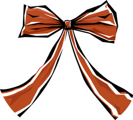 Elegant decorative ribbon bow vector