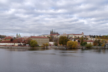 Obraz premium Prague Cityscape with Hradcany Castle