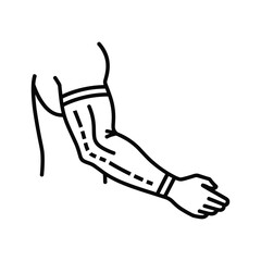 Blood Draw Arm Outline Icon