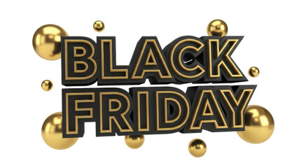 Luxurious 3D design promoting a grand seasonal sale, featuring elegant black and gold typography for exclusive shopping offers