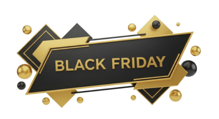 Black Friday Banner Elegant Geometric Design for Promotions and Sales Events