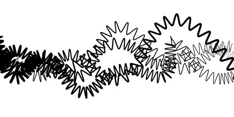 elegant abstract black wave lines forming fluid motion on a simple white background vector artwork.
