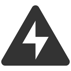 black silhouette high voltage warning sign