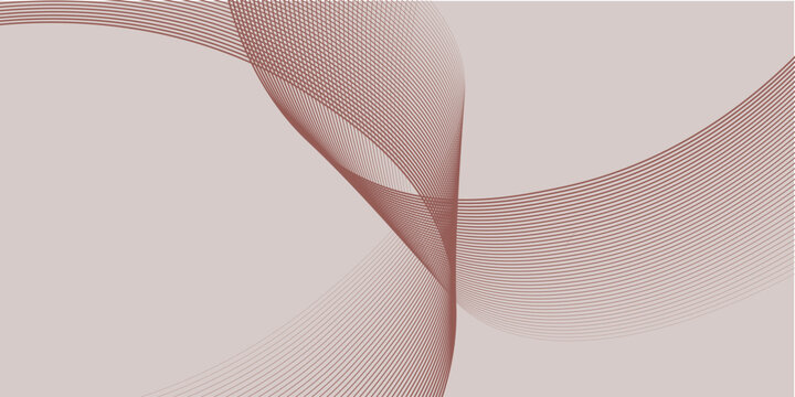 Abstract rose gold background. Shiny metallic wave stripes line element. Modern luxury template design. Glowing wavy lines. Suit for banner, poster, flyer, card, brochure, presentation, website