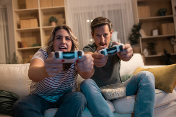 Couple Having Game Night