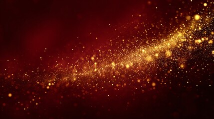 Christmas Sparkle Poster with Glitter Dust Effect