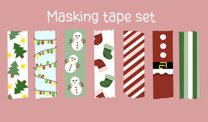 Christmas holiday festive masking tape washi tape