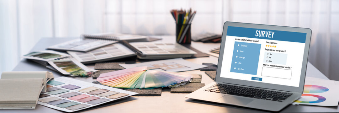 Online survey form for brisk digital information collection on the internet network