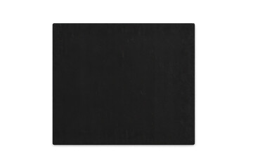 Black minimalist textured book, isolated on a transparent background.