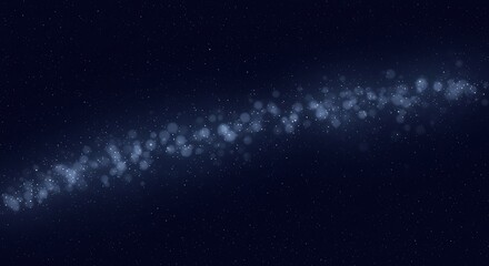 Stunning Milky Way Galaxy in Dark Night Sky with Billions of Stars.