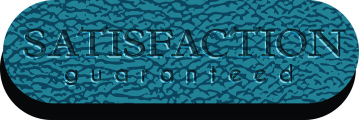 Satisfaction clothing leather tag vector illustrator 