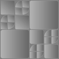 Bento grid with glass effect