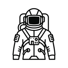 Astronaut Spacesuit Icon Outline