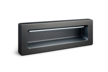 Fototapeta premium Modern recessed LED wall light fixture isolated on transparent background