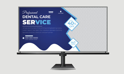 Medical health care standee billboard cover banner template design