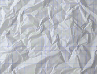 Crumbled Graph Paper Texture Background Abstract Design Element