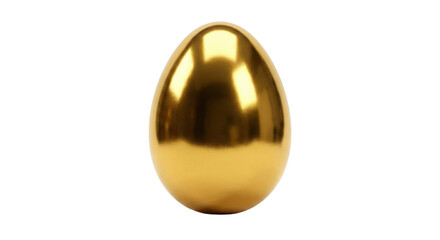 Shiny Golden Metallic Easter Egg Decoration
