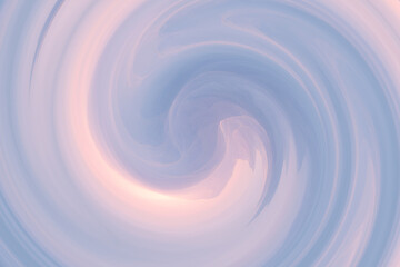 Abstrakcyjne spiralne tło w pastelowych odcieniach błękitu i różu, miękkie rozmycie i płynne linie – nowoczesny gradient. © Henryk Guziak