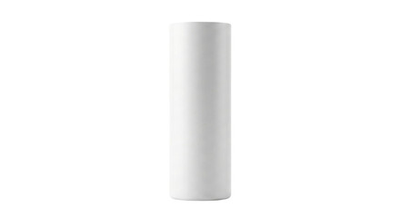 Blank white cylindrical skinny tumbler mockup