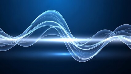 Modern blue wave design ideal for technology, science, or corporate presentations adding a sleek and dynamic visual element to any project