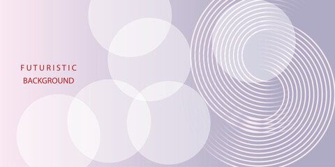 Abstract blue purple modern background with glowing line circle elements. Illustration Futuristic technology concept. 