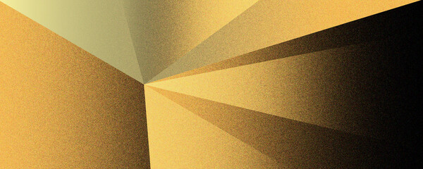 Brown mustard orange gold golden yellow beige white abstract background. Geometric shape. Line stripe corner triangle. Color gradient. Noise grain. Premium. Design.