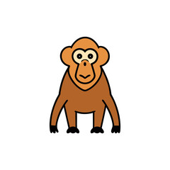 Obraz premium baboon vector clip art for web and graphic design