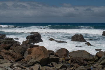 waves on the beach. canaries island