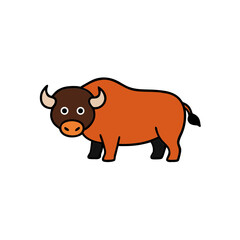 Fototapeta premium buffalo vector clip art for web and graphic design