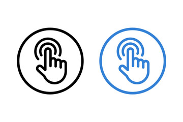 Click or tap hand pointer icons