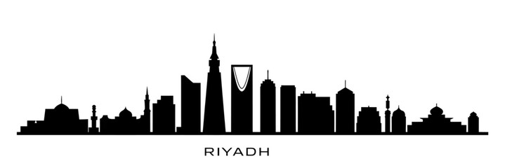 Riyadh city skyline silhouette