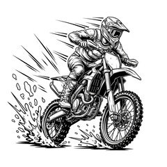 motorcycle on a white background