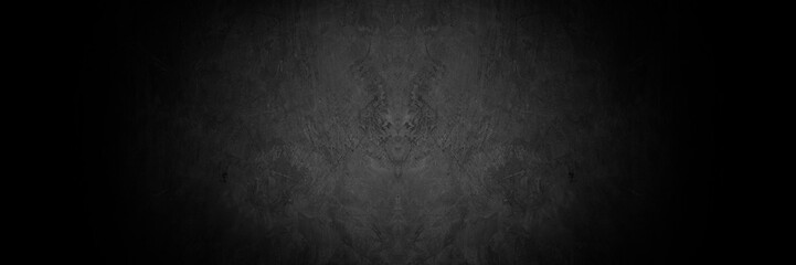 Fototapeta premium Old wall texture smeared engine oil cement dark black gray background abstract grey color design are light with white gradient background.