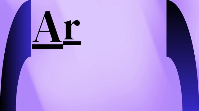 Argyle Day Celebration Text Animation on Gradient Purple Background &ndash; Modern Typography Motion Design Video