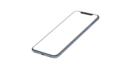 Modern smartphone mockup isolated on transparent background