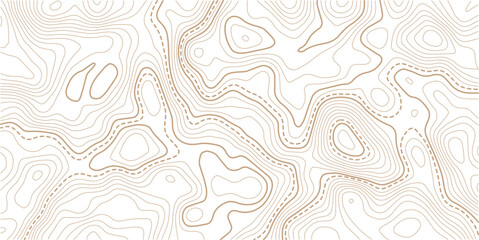  Topographic gold luxury map background. Geographic abstract pattern.The concept of a conditional geography scheme and contour line map image.   © MDSOHEL