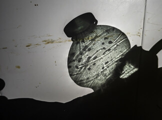 Plastic bottle shadow