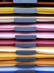 Colored cardstock at the stationery store
