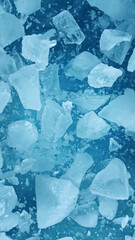 Super Slow Motion of Exploding Ice Shards , Close-up