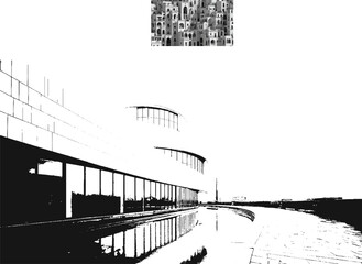 Black textured grunge surface with rough grain pattern and vintage dirty effect suitable for abstract design backgrounds