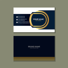 Modern Golden Corporate Luxury Business Card design Template