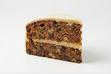 Traditional Christmas Plum Cake with Dried Fruits and Nuts