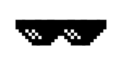 Set of Pixelated Sunglasses A Digital Twist on Cool Style