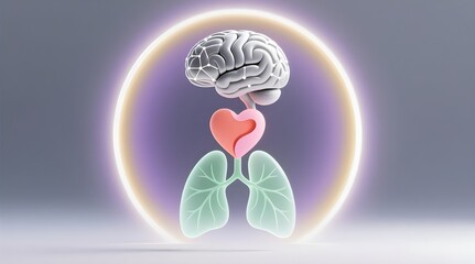 Brain, Heart, and Lungs Connection for Mind-Body Wellness and Holistic Health