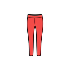 Vector Clip Art Leggings on White Background for Web and Graphic Design