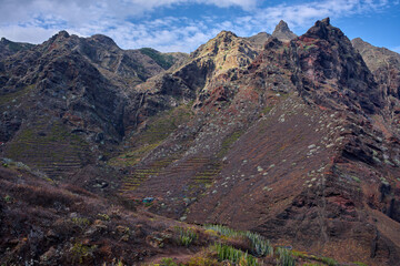 Volcanic peaks in Anaga mountains Tenerife